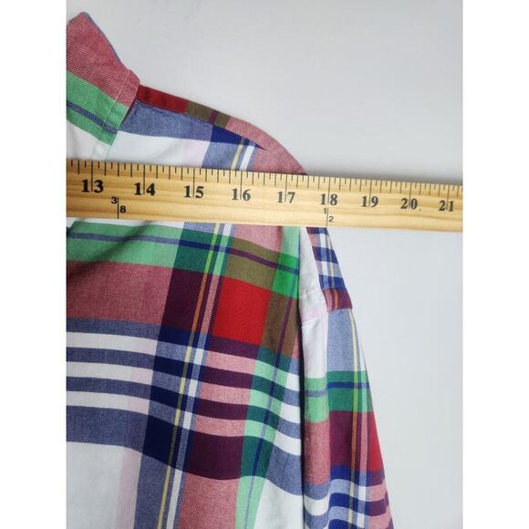 Ralph Lauren Mens Button Down Shirt sz XLT plaid preppy Academia flesh pony - Picture 7 of 9